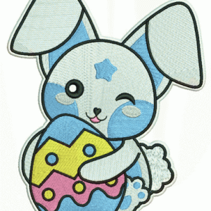 Happy Easter bunny 2 embroidery design
