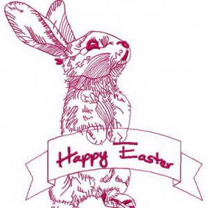 Happy Easter 2 embroidery design