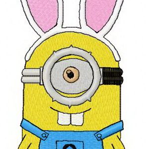 Happy Easter Minion 3 embroidery design