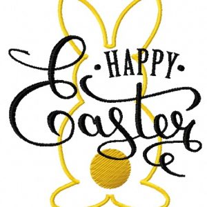Happy Easter 5 embroidery design