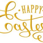 Happy Easter 6 embroidery design