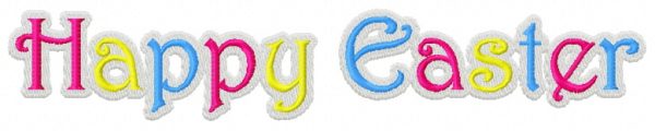 Happy Easter 7 embroidery design