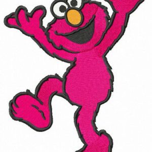 Happy Elmo embroidery design