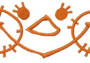 Happy face 7 embroidery design