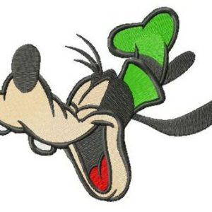 Happy Goofy embroidery design
