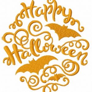 Happy Halloween 2 embroidery design
