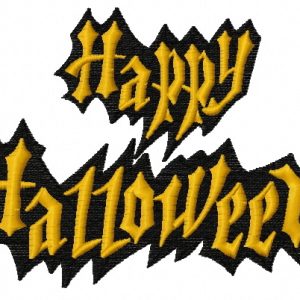 Happy Halloween 4 embroidery design