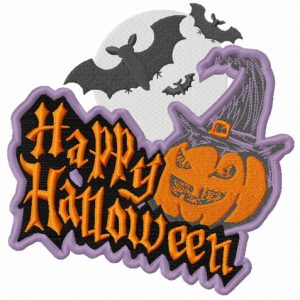 Happy Halloween 7 embroidery design