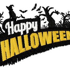 Happy Halloween embroidery design