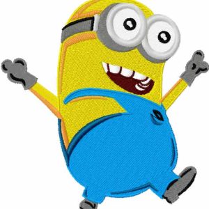 Happy Minion 5 embroidery design