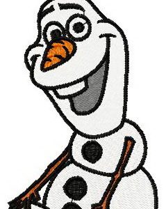 Happy Olaf 2 embroidery design