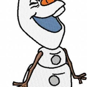 Happy Olaf 6 embroidery design