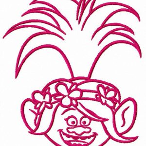 Happy Poppy embroidery design
