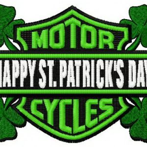 Happy St. Patrics Day embroidery design