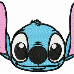 Happy Stitch muzzle embroidery design