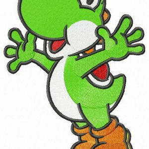 Happy Yoshi embroidery design