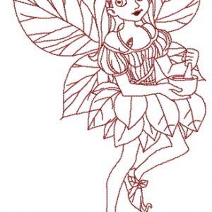 Hardworking fairy 2 embroidery design