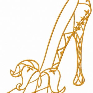 Harlequin high heels 2 embroidery design