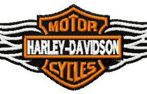 Harley Davidson logo 2 embroidery design