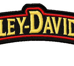 Harley Davidson logo 3 embroidery design