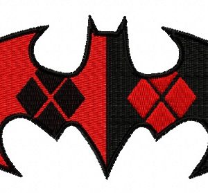 Harley Quinn Batman embroidery design