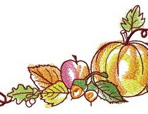 Harvest festival embroidery design