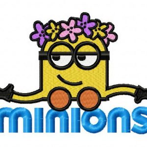 Hawaiian Minion 2 embroidery design