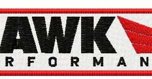 Hawk perfomance logo 2 embroidery design