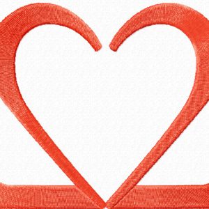 Heart Love embroidery design