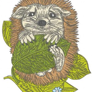 Hedgehog resting 2 embroidery design