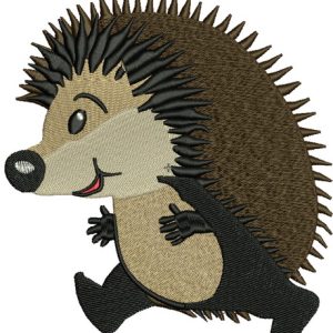 Hedgehog's stroll 3 embroidery design