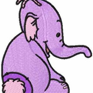 Heffalump embroidery design