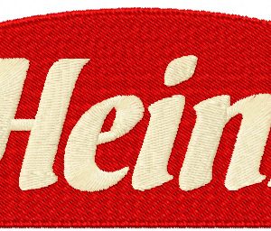 Heinz logo embroidery design