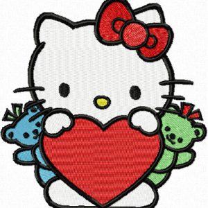 Hello Kitty Great Holiday embroidery design