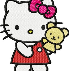 Hello Kitty Puppeteer embroidery design