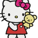 Hello Kitty Puppeteer embroidery design