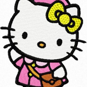 Hello Kitty Weekend Style embroidery design