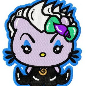 Hello Kitty as Ursula embroidery design