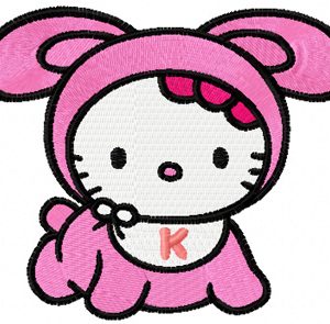 Hello Kitty Baby 2 embroidery design
