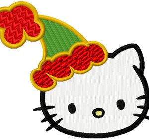 Hello Kitty Christmas Coming Soon  embroidery design