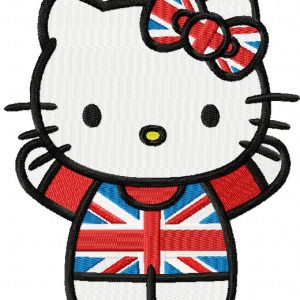 Kitten Great Britain embroidery design