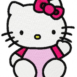Hello Kitty Hello embroidery design