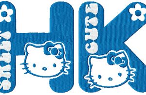 Hello Kitty Sweet Cute embroidery design