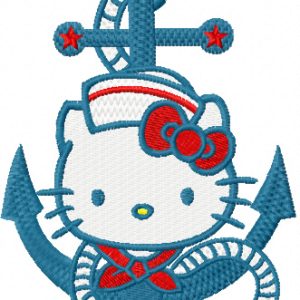Hello Kitty Nautical embroidery design