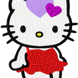 Hello Kitty Night Party  embroidery design