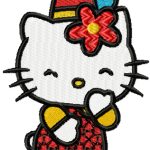 Hello Kitty Party embroidery design