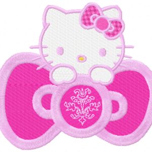 Hello Kitty Pink embroidery design