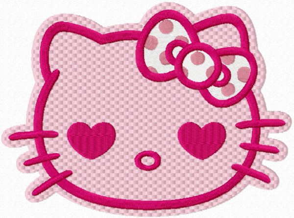 Hello Kitty Pink 2 embroidery design