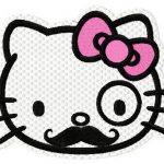 Hello Kitty Poirot embroidery design