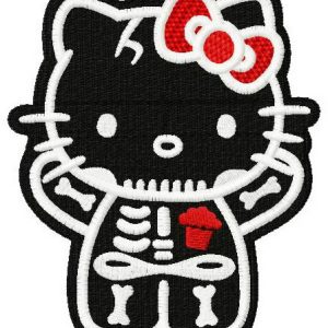 Funny Halloween costume embroidery design